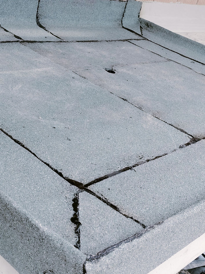 Flachdach Detailarbeit